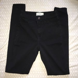 Black high waisted skinny jeans